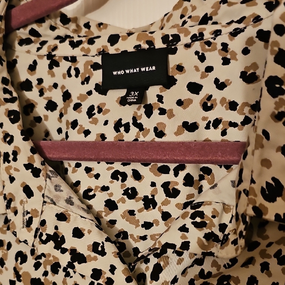 Leopard Print Button-Up Dress - Picture 3 of 4